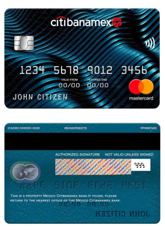 Mexico Citibanamex bank mastercard